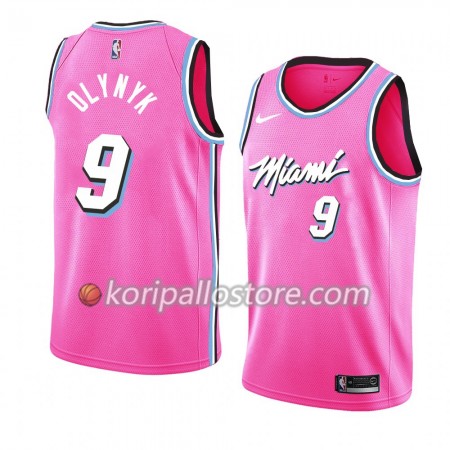 Miami Heat Kelly Olynyk 9 2018-19 Nike Vaaleanpunainen Miesten Pelipaidat Swingman 